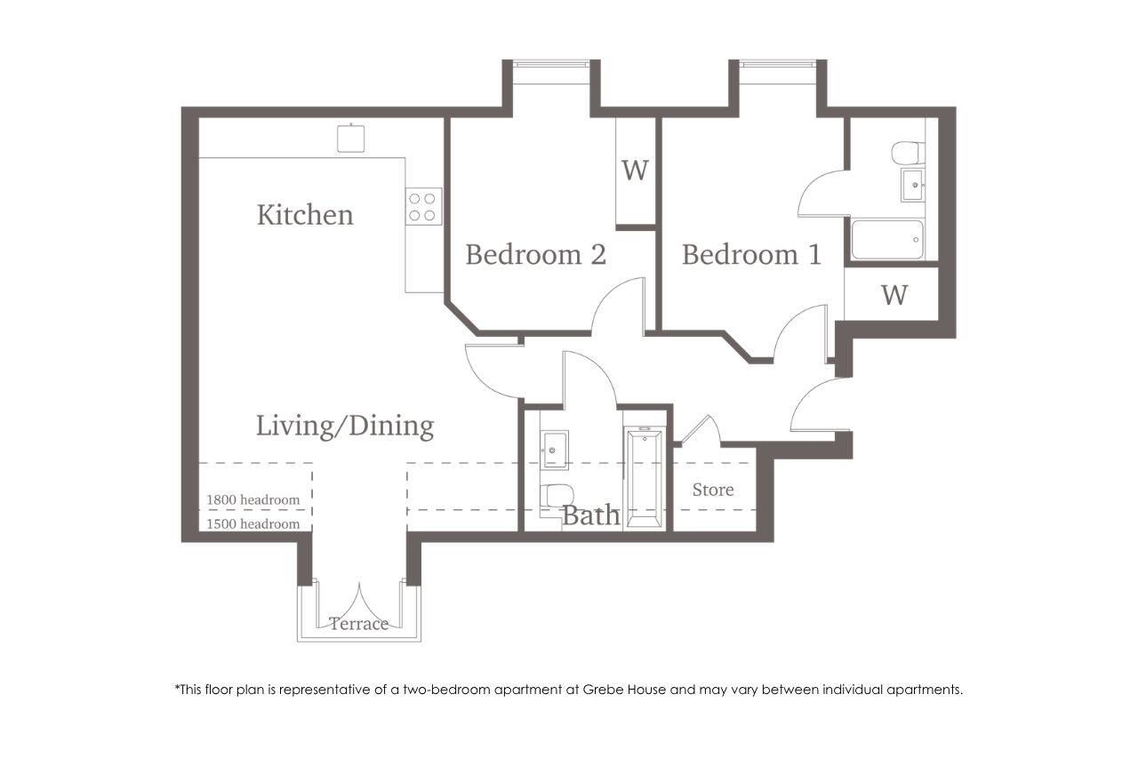 Grebe House floor plan
