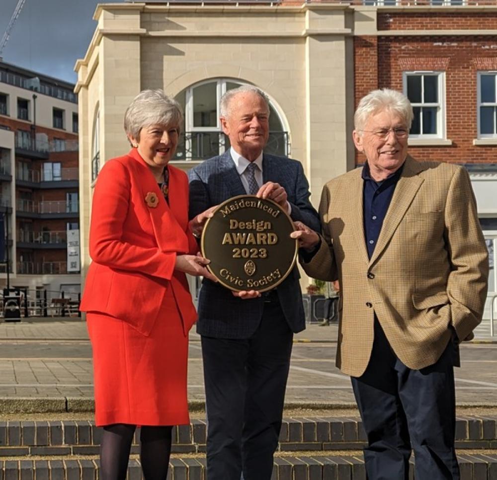 Baroness Theresa May, Michael Shanly and Bob-Dulson